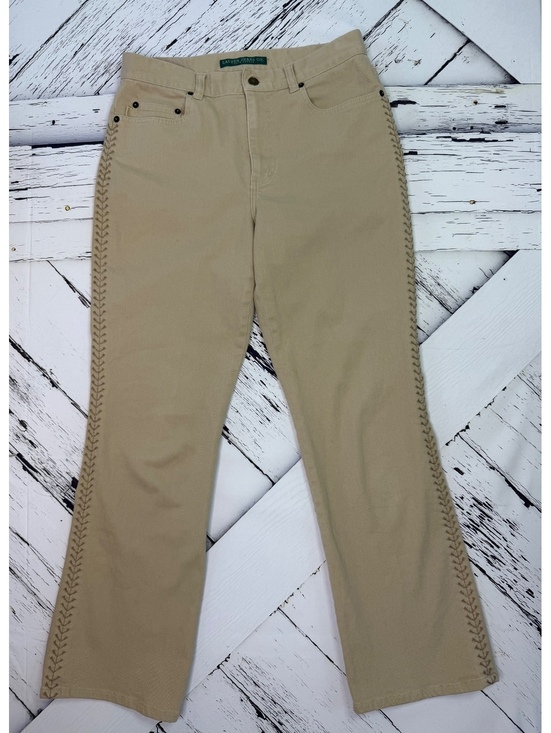 Lauren Ralph Lauren Denim - Vintage Boho Lauren Ralph Lauren Cowgirl Western Braided Flare Pants Women’s 8